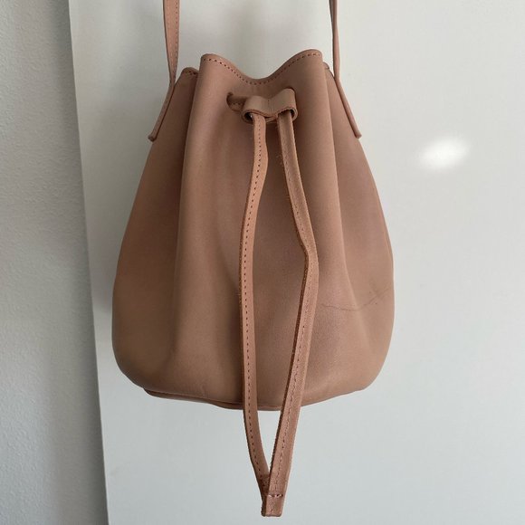Primecut Handbags - Pink Leather Primecut Bucket Bag